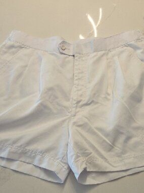 Men's Athletic White Performance Shorts